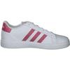 Adidas Grand Court Lifestyle Tennis Sneakers LKK25 Footwear Real White Size Cm Lace-Up Kids, White/Team Magenta/Footwear (GY4764), 19.0