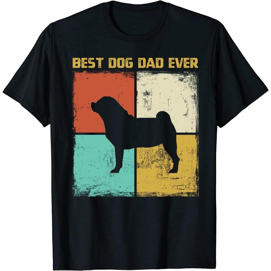 Mens Dog Dad Retro Best Puggle Dog Dad Ever Father s Day T-Shirt for Men Black XXXXXL чёрный