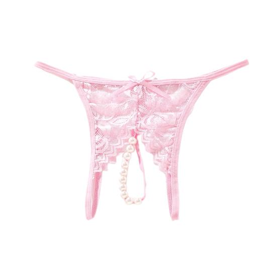 Modna seksowna bielizna otwarte krocze ochronna bezszwowa szydełkowa kwiecista koronka perspektywa stringi bielizna do spania