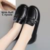 Fashion AIYUQI Women Loafers Fall 2025 New Flat Casual British Style Fur Shoes Ladies Large Size 41 42 43 Shoes Women