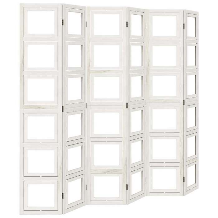 VidaXL Room Divider 6 Panels, Bedroom Screen, Room Separator Panel, Privacy Screen Living Room Office, 358699