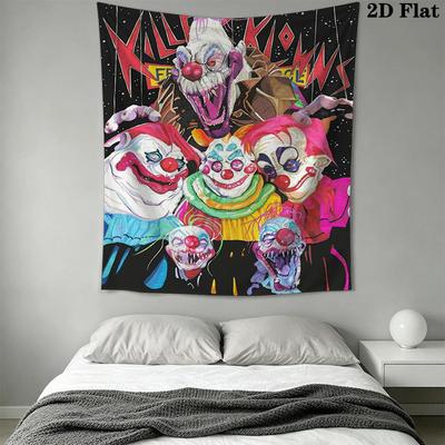 Killer Klowns from Outer Space Pattern Home Decor Tapestry, Wall Hanging, Decorative RV Wall Cloth.SGT0917530