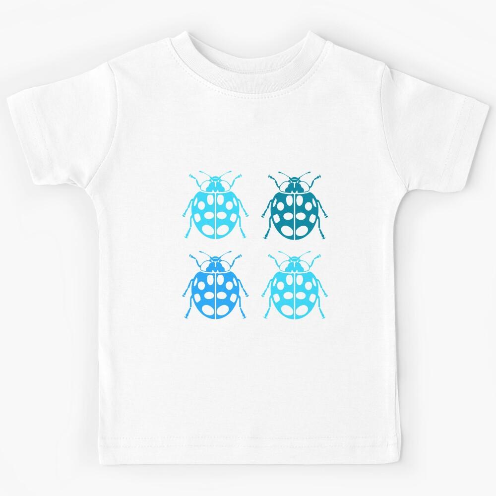 Ladybug Ladybird Beetle in Blue Kids T-Shirt 150