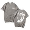 Awesome Singer Rock Band Korn Graphic T-shirt Harajuku Streetwear Men's Novelty Cotton Tshirt Men Short Sleeve Man Casual Tees