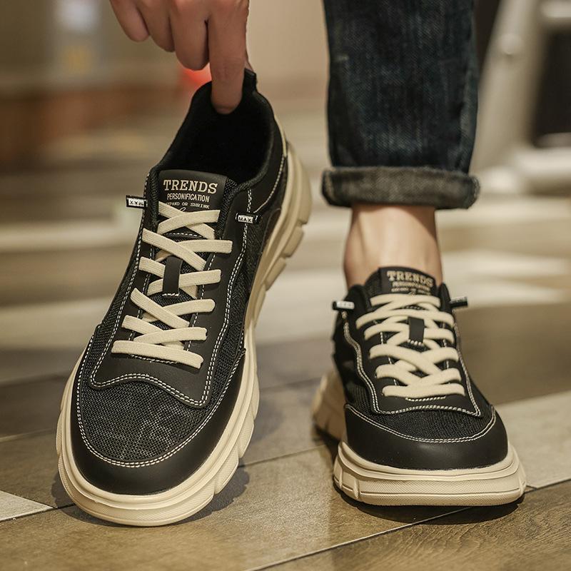 Canvas Men's Shoes New Breathable and Non-smelly Black Cloth Shoes Camouflage Board Shoes Casual Sports Trendy Shoes