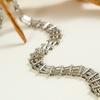 Mesh Design Exaggerated Cuban Chunky Chain Zinc Zinc Alloy Steampunk Choker Cool Hip Hop Necklace  Girls