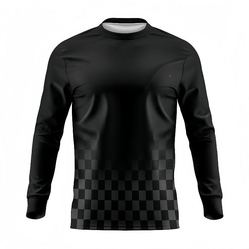 3D Printed Downhill Motorcycle T-shirt with Long Sleeves and Quick Drying Breathable Riding Shirt for Both Men and Women
