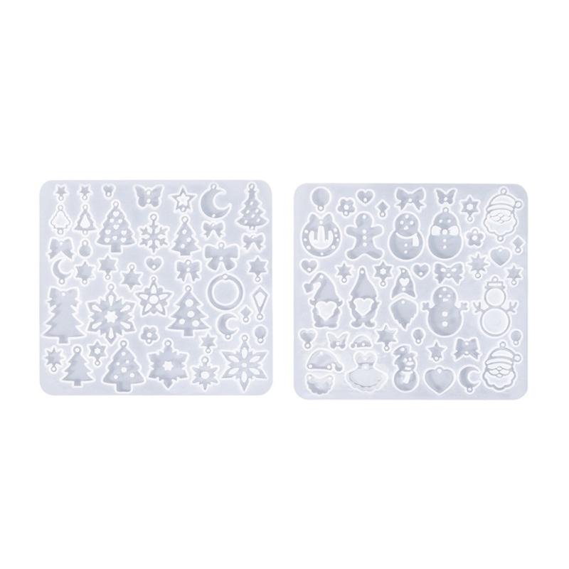 Holiday Themed Silicone Jewelry Mould for Creating Unique Christmas Earrings With Resin or Polymers Clay