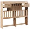 Headboard with Storage Space 135 Cm Solid Pine Wood