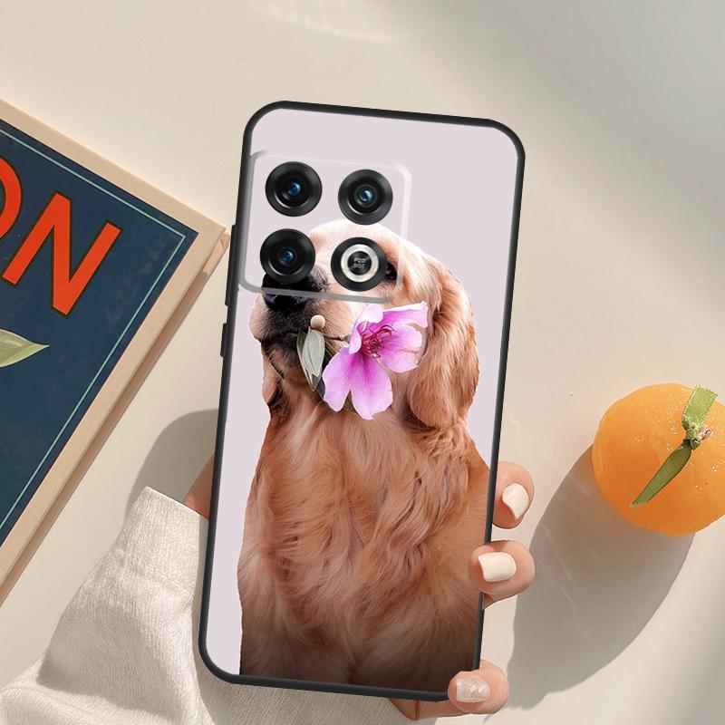 Golden Retriever Dog Case For OnePlus 13T 10T 10R 12R 13R 15 13 12 11 10 9 Pro Nord CE 5 2 3 4 Lite N20 N30 Cover