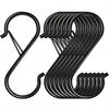 2/4/10 Pcs Metal S-Shape Spring Hook Kitchen Pot Rack Room Bags Clothes Towels Closet Rod S Hanger Hooks With Buckle Garden Hang