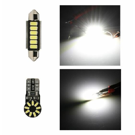 LED Interior Light Kit License Plate Light Bulbs for BMW E90 3 Series 2005-2013