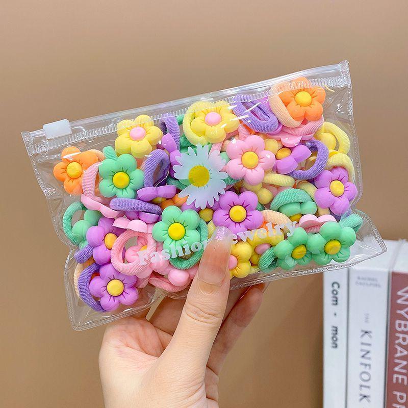 Korean Baby Girl Hair Ties - Small Elastic Ponytail Bands