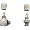 Mini Male Thread M3 M4 M5 M6 -Air Tube OD 3mm 4mm 6mm Pneumatic Pipe Connector Screw Through Quick Traight/Elbow Fitting 10Pcs(Hose OD 6mm - M5,PL)