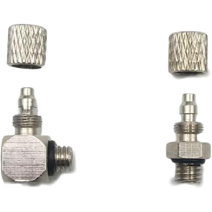 Mini Male Thread M3 M4 M5 M6 -Air Tube OD 3mm 4mm 6mm Pneumatic Pipe Connector Screw Through Quick Traight/Elbow Fitting 10Pcs(Hose OD 6mm - M5,PL)