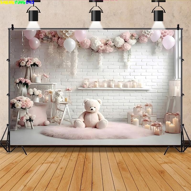 Vinyl Custom Birthday Newborn Photography Backdrops Prop Air Balloon Portrait Party Baby Shower Photo Studio Background BB-09