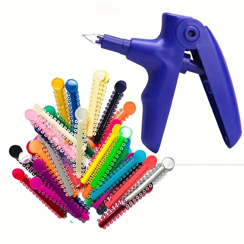 

Durable And Safe Braces Rubber Bands Ligature Ties Kit With Ligature Gun Assorted Colors Orthodontic Elastic Ties For Teeth