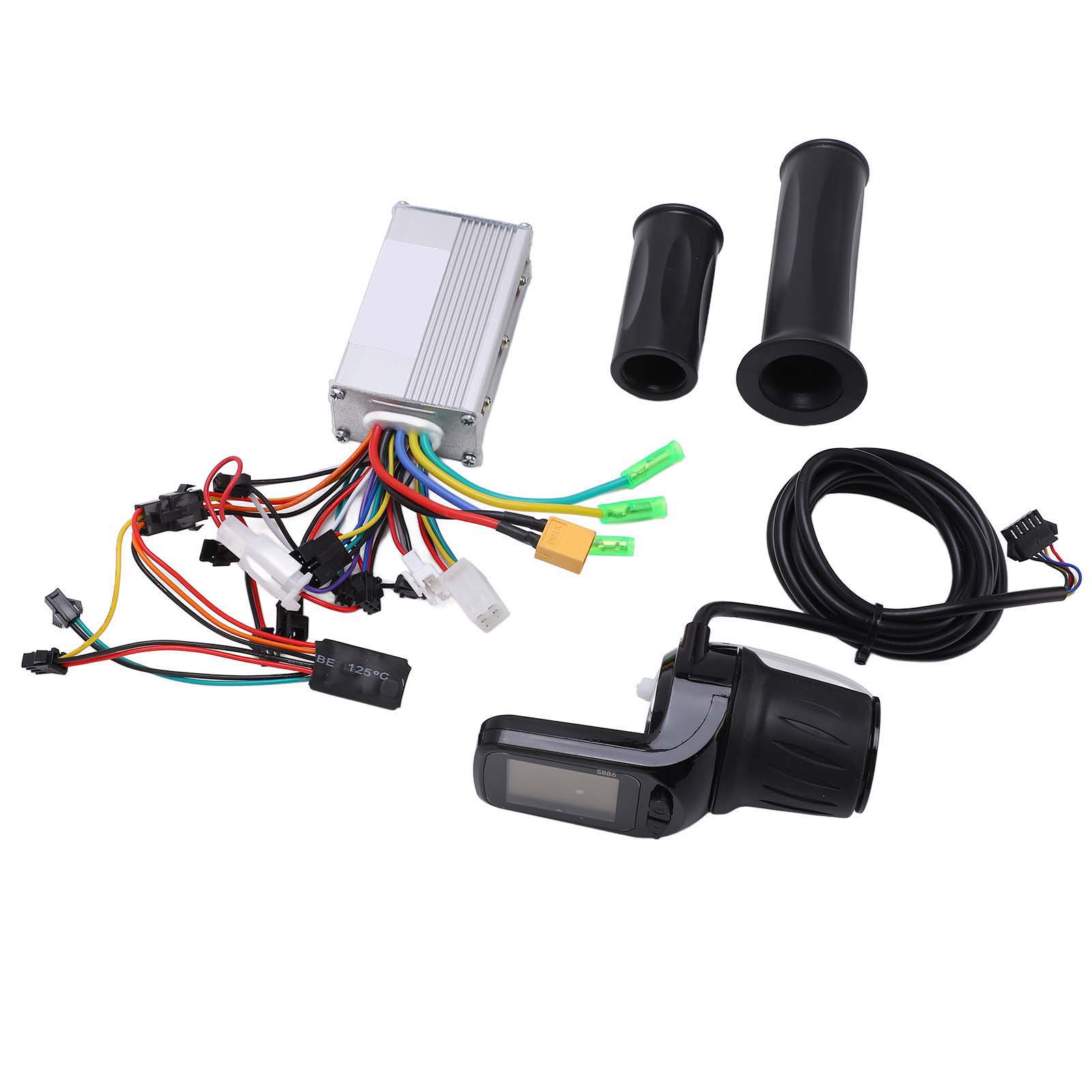

24V 36V 48V 350W Electric Bike 3 Mode Sine Wave Controller with 886 LCD Display Grip Kit