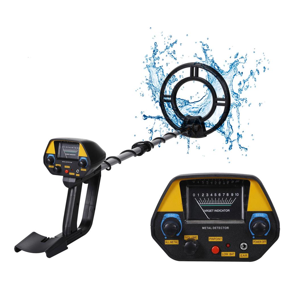 Metal Detector Professional High Sensitivity Adjustable Waterproof Underground Coil Gold Finder for Beach Outdoor