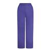 Women Straight Leg Mid Rise Trousers with Flat Front Design for Casual and Suitable for Daily Use