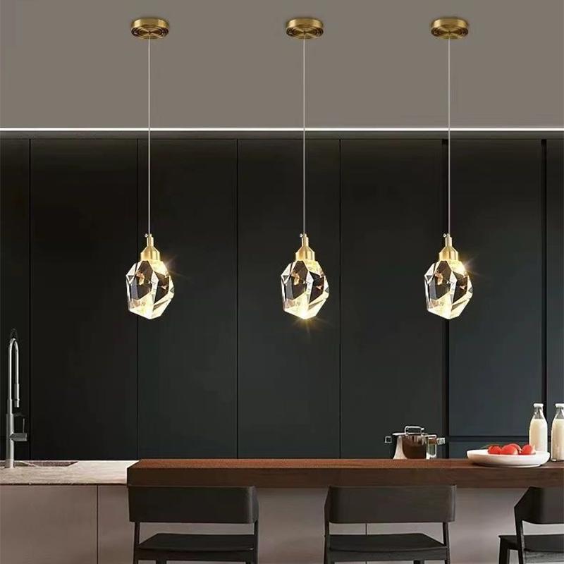 Deckenleuchte Heimdekoration Wohnzimmer Moderner Deckenleuchter Kristall Hängeleuchte Schlafzimmerlampe LED Esszimmer Küche