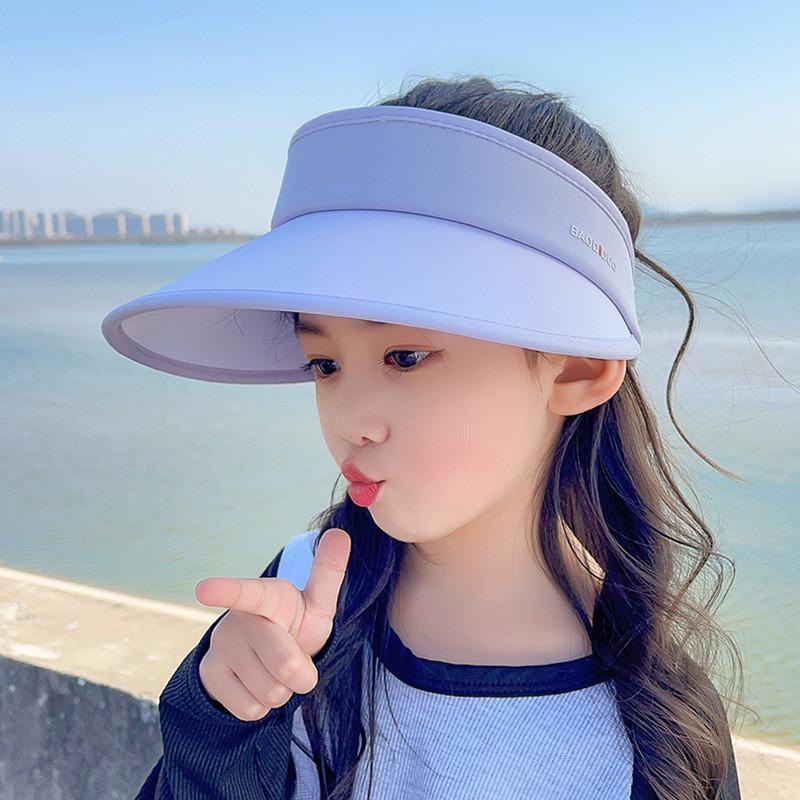 Kinder Sommer Sonnenhut mit breiter Krempe Atmungsaktive Eisseide für Outdoor-Schutz