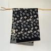 Autumn and winter comfortable imitation cashmere scarf women's versatile elegant ginkgo leaf scarf new thickened warm shawl scarf