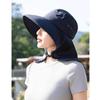 Women Sun Hat Bucket Hat with Large Shawl for Travel Hiking Shopping