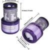 2Pcs HEPA Filter for V12 Slim Detect Absolute Extra/Total Clean/ Vacuum Cleaner 971517-01