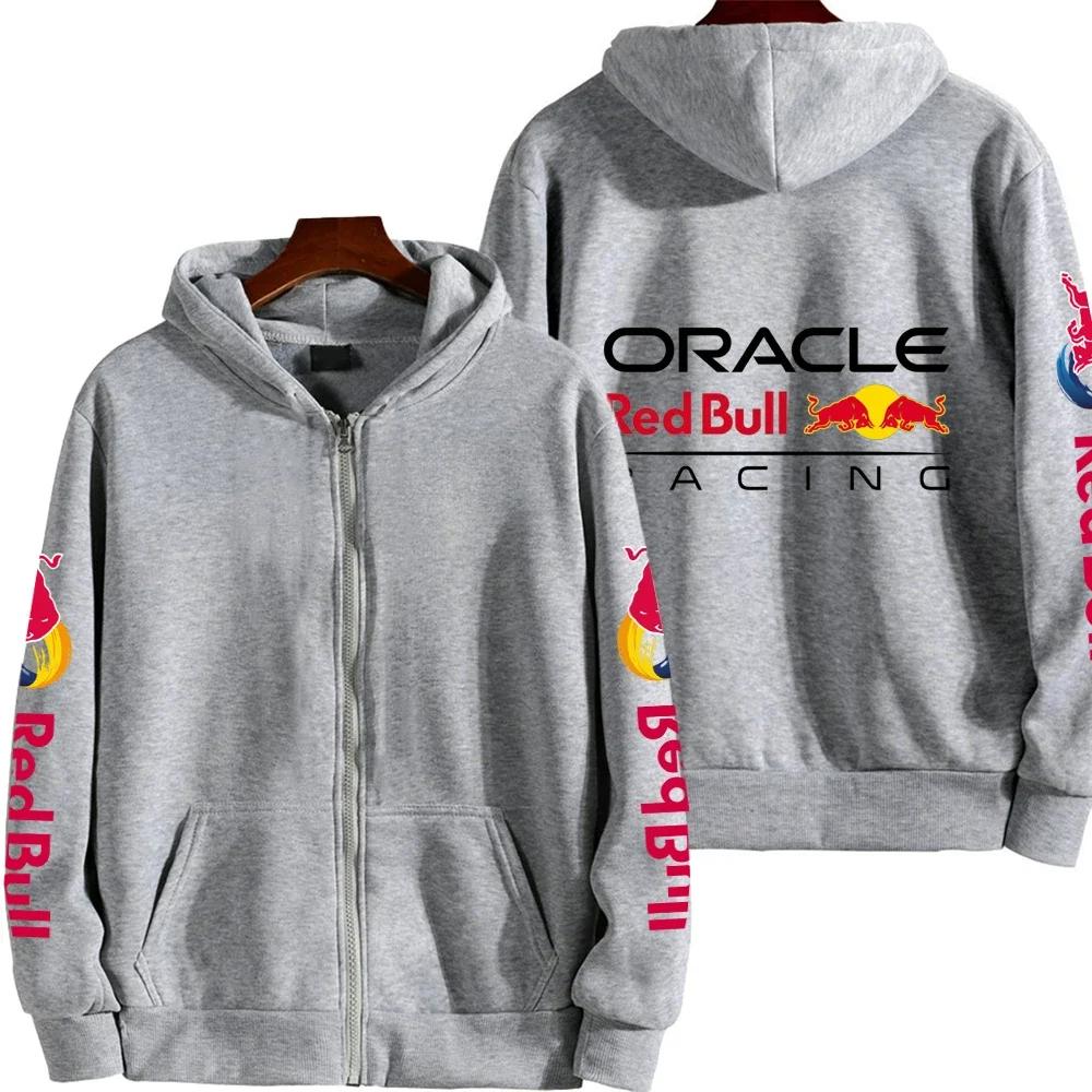 WowClassic Heren Hoodies & Sweatshirts Red Bull Couple Racing Sport Rits Hoodie S