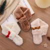 Atmosphere Gift: Women's Fluffy Winter Scarf, Faux Rex Rabbit Fur, Versatile Plush Fawn Neck Warmer for Christmas & New Year