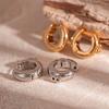 Letter B Geometric Circle Earrings Earrings Earrings