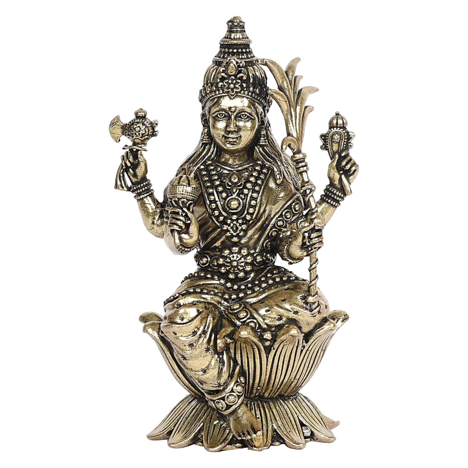 

Goddess Rajarajeshvari Mata Lalitha Devi Statue For Home Decor Puja - 4 Inch