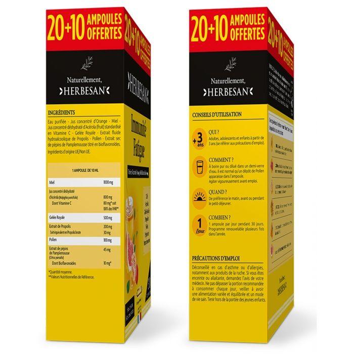 Herbesan Propolis + Gelée Royale 20 + 10 ampoules offertes