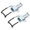 2Pcs Stainless Steel Latch Fasten Buckle Lock Casting Hinge Curved Industrial Vacuum Cleaner