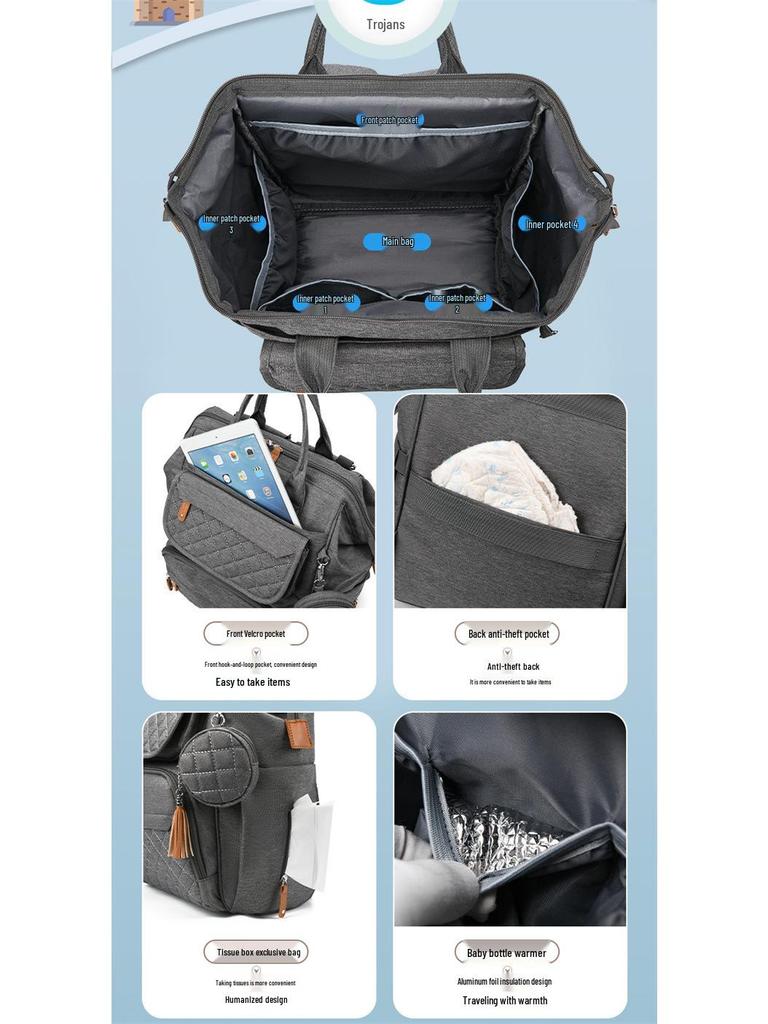 2025 Portable Multifunctional Baby Bed and Diaper Bag Backpack