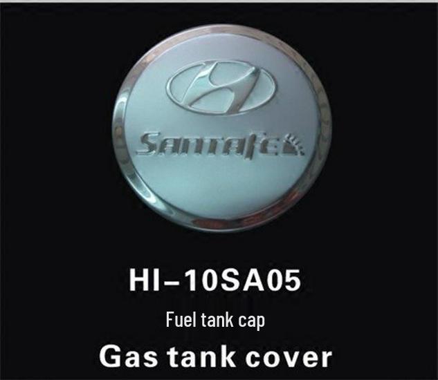 06-12 Hyundai Santa Fe Fuel Tank Cap Stainless Steel Decoration Sticker