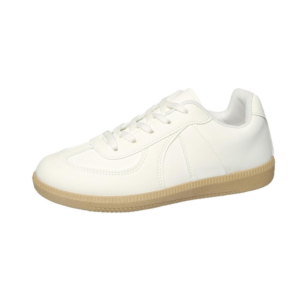 Explodierendes Feuer Deutsche Trainingsschuhe Damenschuhe 2025 Frühling und Herbst Neue Freizeitschuhe Retro Vielseitige Boardschuhe Kleine Weiße Schuhe Flache Schuhe