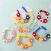 Pet Handmade Three-dimensional Yarn Flower Collar Cute Scarf Decorative Accessories Dog Cat