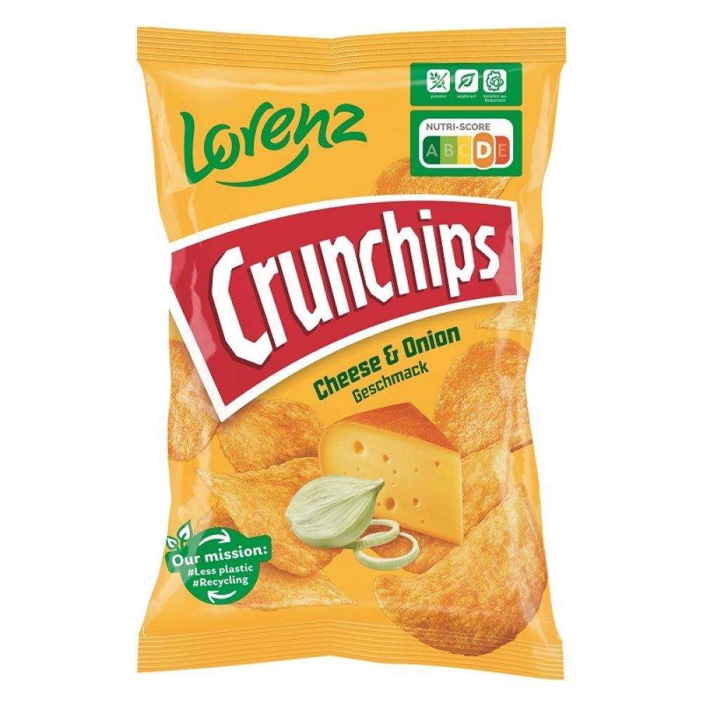 Lorenz Crunch Chips Formaggio e Cipolla 150G