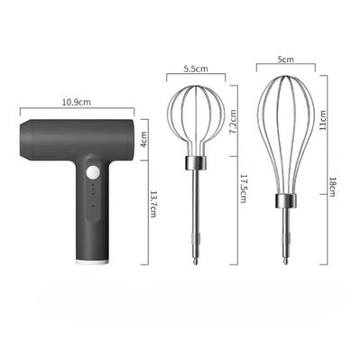 Batidor de Huevos Eléctrico Portátil Batidor de Alimentos 3 Velocidades de Mano Recargable Batidor de Huevos Mezclador para Hornear Masa Pastel Crema Suministros de Cocina