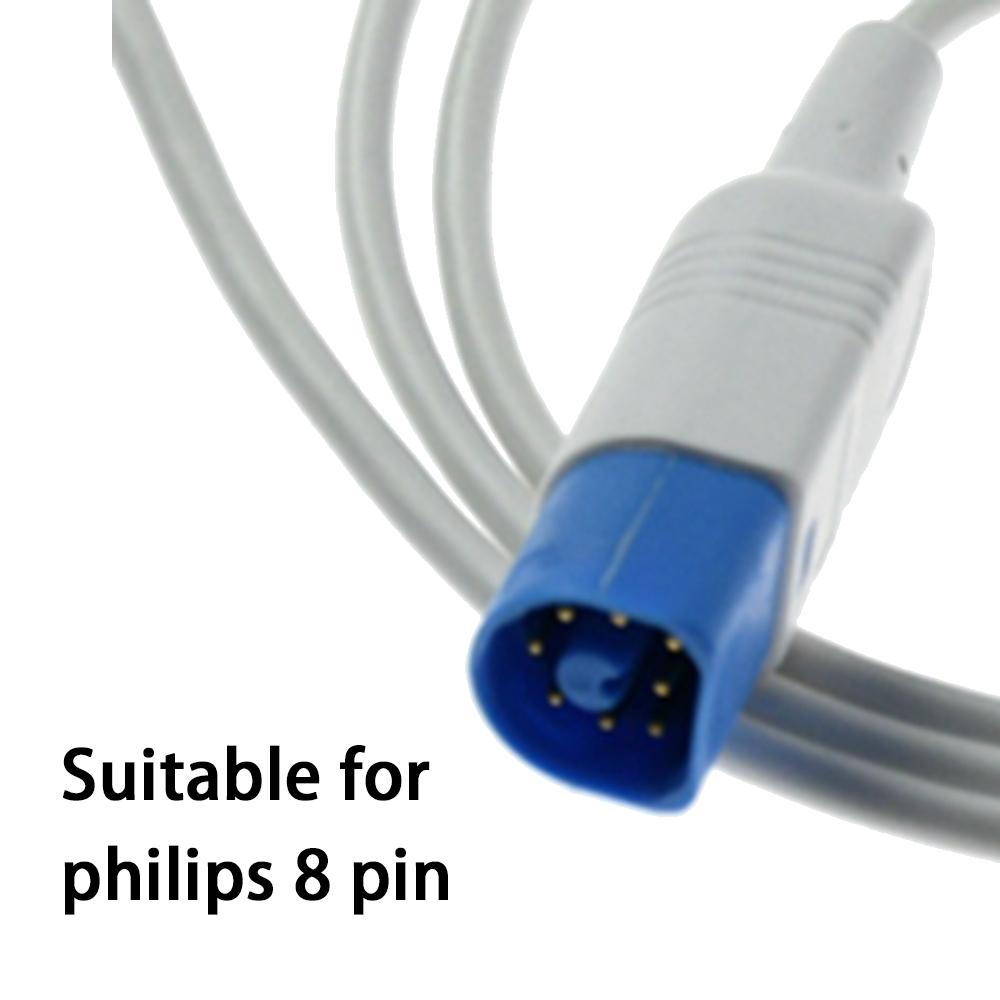 Compatible for Ph*ili*ps 8 Pin Patient Monitors, Disposable SPO2 Probe Sensor, SPO2 Finger Sensor,  Blood oxygen Saturation Data Monitoring