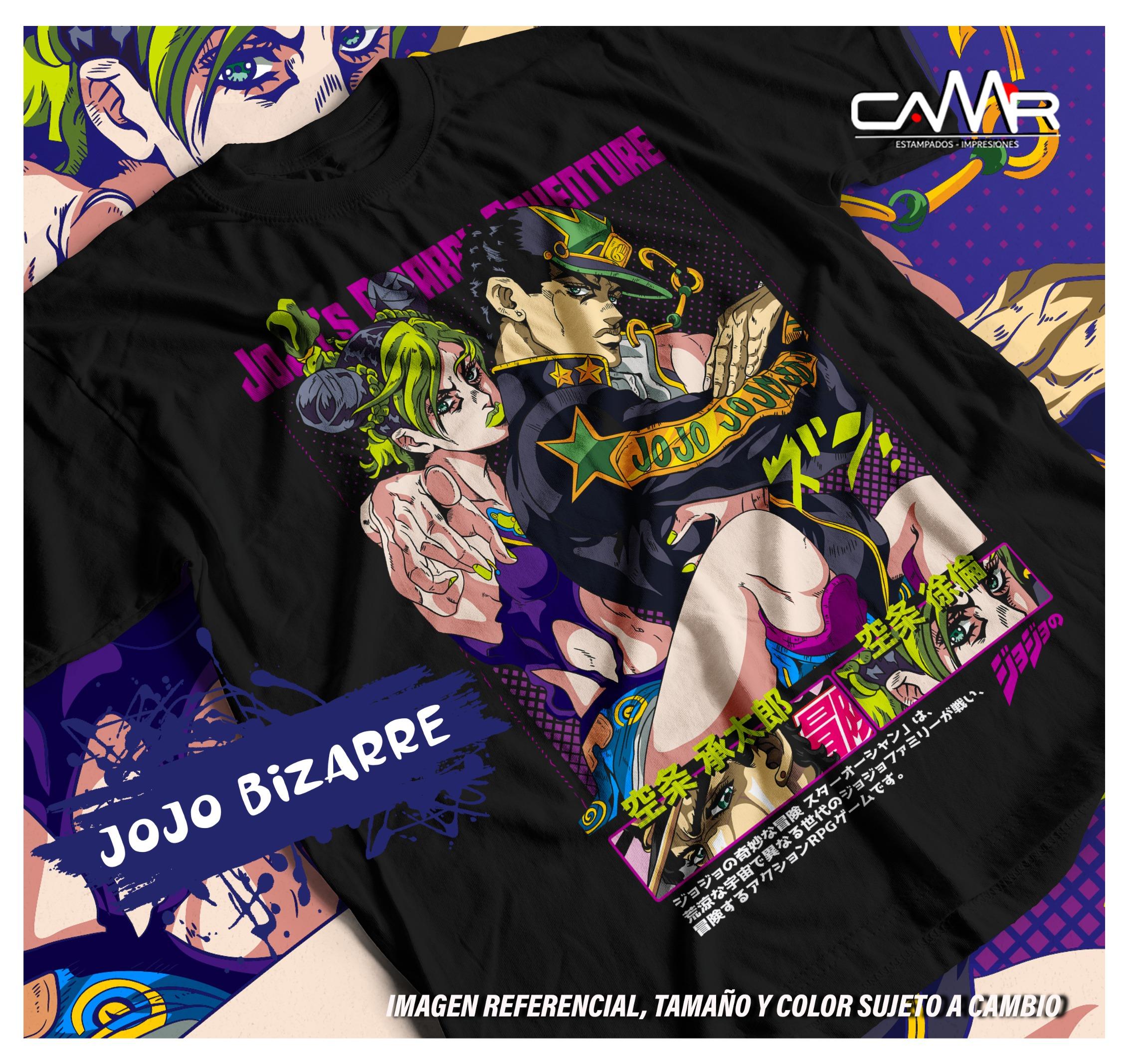 

Jojo s Bizarre Adventure T-shirt Anime Manga Graphic Design Shirt Tee All Size 5XL чёрный