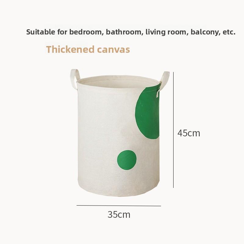 

Foldable Fabric Laundry Basket Home Use Dirty Clothes Hamper Toy Storage Basket Wash Tub Bedroom Utility Storage Basket