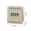 2026 Mini Prosty Kalendarz Mały Kalendarz Biurkowy Kreatywny Kalendarz Spiralny Planer Dekoracja Biurka Artykuły Biurowe