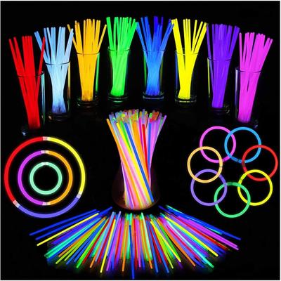 Glow Sticks 100pcs 8" with Connectors - Glow Bracelets, Necklaces for Kids, Adults Party, Festival, Halloween, Wedding, Christmas