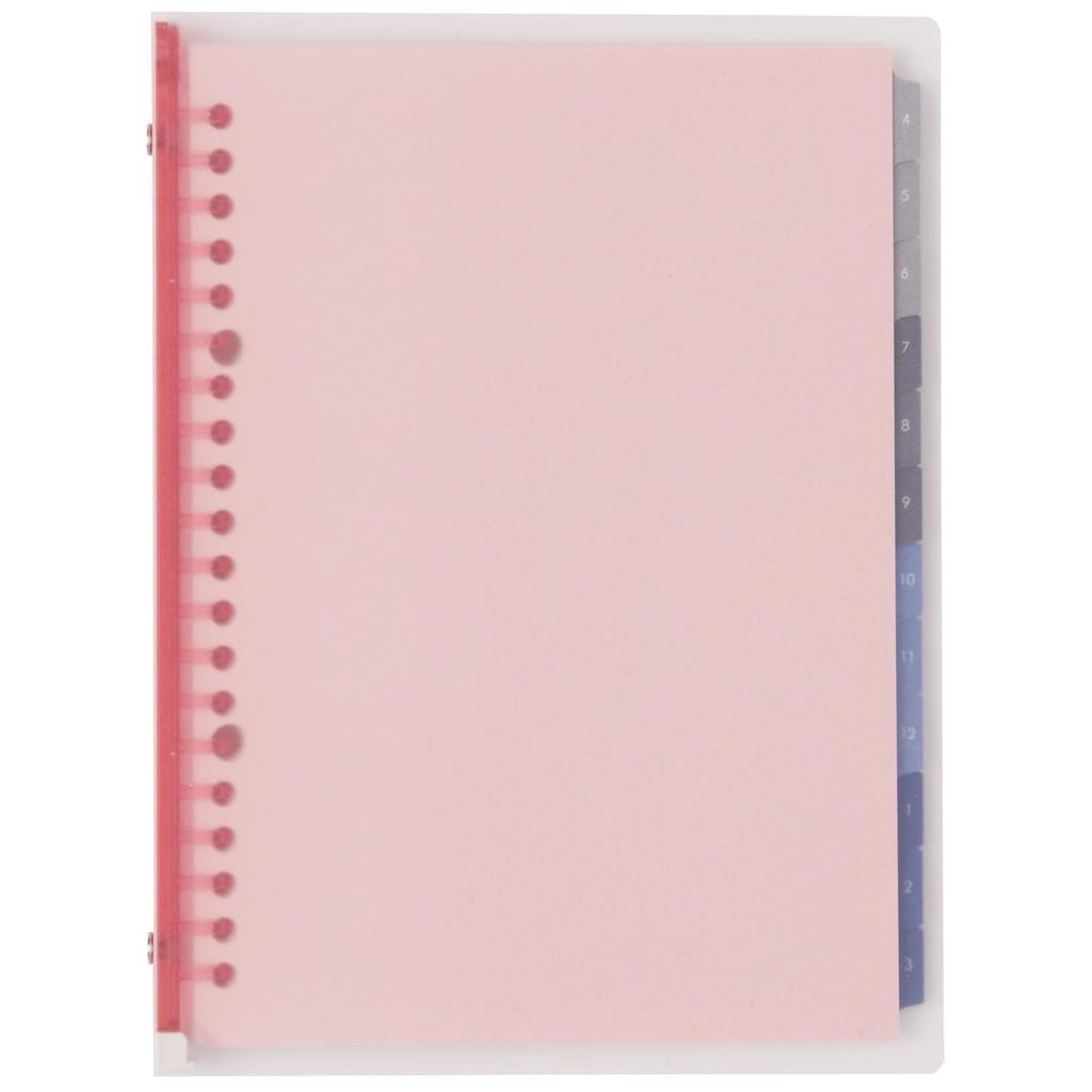 Maruman 2026 Note Starts April 2026 Planner, Diary, Monthly, 20-Hole, A5, Pink, FD424-26-08,