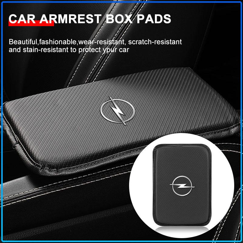 Car Armrest Box Mats Leather Center Console Covers Accessories sticker For Opel Astra H G Corsa Insignia Astra Antara Meriva Zafira Interior