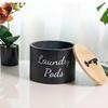 1PC Coffee Filter Holder Wooden Coffee Filter Basket with Lid for Storing Various Filter Papers, Tea Bags, Coffee Beans
