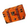 Cultural Leather Jewelry Case With Security Mechanism For Home Decoration And Storage Elegant Treasures Chest